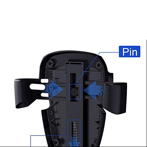 VOVI Wireless Charger Holder for 2-in-1 Car 360° Rotation Vehicle Charger Gravity Sensor Snap-Type Outlet Universal iPhone Samsung Wireless Fast Charger