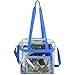 Eastsport Clear Stadium Approved Tote, Blue