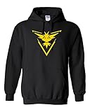 Pokemon Go Gym Team Instinct Yellow Youth Boys Girls Hoodie Sweatshirt