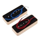 Kmise A1861 P-90 Soapbar Single Coil Pickups Bridge and Neck Cream