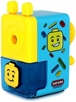 Mini Brick Figure Design Pencil Sharpener Sharpner for Kids, Children, School Stationery Gift (Blue)