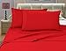 Elegant Comfort Bedding Collection 4-Piece Bed Sheet Set 1500 Thread Count Egyptian Quality Wrinkle Free HypoAllergenic with Deep Pockets , Queen, Red