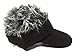 Flair Hair Men's Black Visor and Hair, Grey, One Size