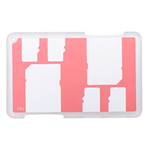 JJC Memory Card Case for 4x microSD + 2x SD Cards - Red Edition - MCH-SDMSD6