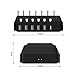 EReach 6-Port Charging Station, [8A/ 44W] 6 Fast USB Ports Desktop Charging Station with Cord Organizer Direct Charging for Smartphones and Tablets