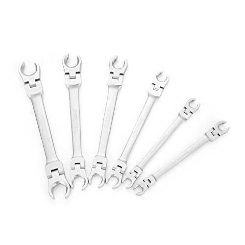 OEM TOOLS 22064 6 Piece Flex Head Flare Nut Wrench Set, Metric Flare