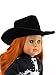 Black Cowgirl / Cowboy Hat for 18