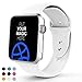 VATI Sport Band Compatible with Apple Watch Band 40mm 44mm 42mm 38mm, Soft Silicone Sport Strap Replacement Bands Compatible with iWatch Apple Watch Series 4, Series 3/2/1 S/M M/L