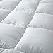 Niagara Microfiber Twin Mattress Topper - Pillow Top Mattress Cover Quilted Fitted Cooling Topper for Back Pain Deep Pocket Fits 20 Inches (39x75 Inches)