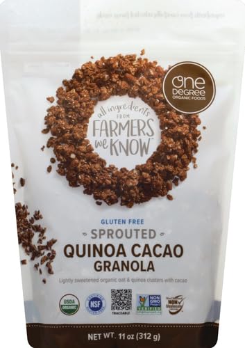 ONE DEGREE GRANOLA QUINOA CACAO, 11 OZ