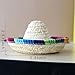 Crazy Night Natural Straw Mini Sombrero Mini Mexican hat,Tabletop Party Supplies,Fiesta Party Birthday Party Decorations Cinco de Mayo Party(Pack of 6)