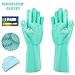 Scrubadub Gloves - Magic Silicone Gloves Premium with Wash Scrubber | Cleaning Gloves | Dishwashing Gloves | Dish Scrubber (Turquoise) primary