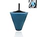 Wheel Polishing Sponge Cone,Diaoaokiss Electric Drill Auto Polishing Foam Sponge Cone Car Care Polishing Pad For Wheel Hub Door Handle Small Area Shank 6mm (Blue)