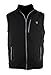 Prosmart Heated Vest Polar Fleece Lightweight Waistcoat with USB Battery Pack(Unisex,Black)