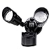 Hyperikon LED Security Light with Motion Sensor, 20W (100 Watt), Outdoor Flood Light Dusk to Dawn, 5000K, Black, IP65