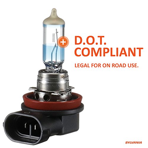 SYLVANIA H11 SilverStar Ultra High Performance Halogen Headlight Bulb, High Beam, Low Beam