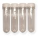 4 Extra Large Geocache Waterproof Storage Tubes - Clear/Plastic