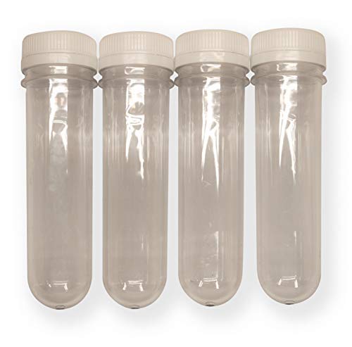 4 Extra Large Geocache Waterproof Storage Tubes - Clear/Plastic