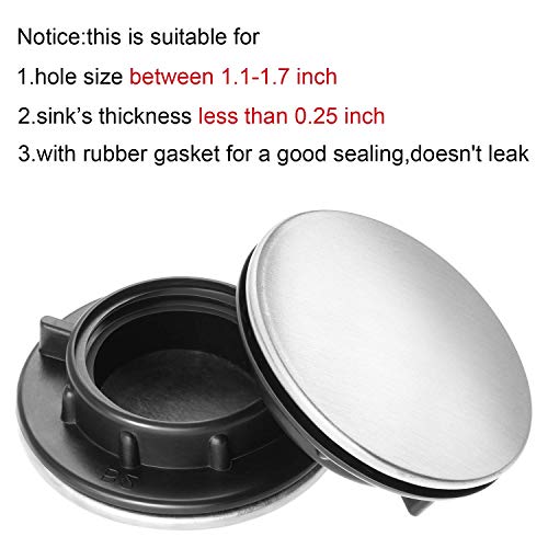 image for Betterfou Sink Tap Hole Cover Kitchen Faucet Hole Cover Stainless Stee