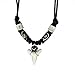 Exoticdream Real Shark Tooth Spiral Bead Necklace Reggae Rasta Jamaican Surfer Hawaiian Beach