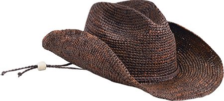 raffia crochet cowboy hat