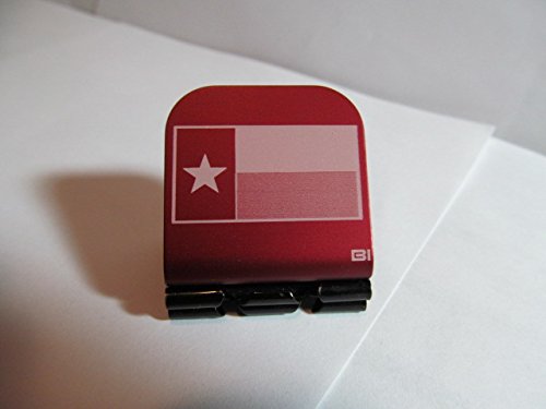 Texas Flag Laser Etched Hat Clip Red