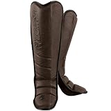 Hayabusa Kanpeki Elite 2.0 Grappling Shin Guards, X-Large, Brown
