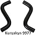 Kuryakyn 9977 Motorcycle Air Cleaner Component: Formed Breather Hoses for 1999-2017 Harley-Davidson Twin Cam Motorcycles, 1 Pair,Black