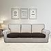 Easy-Going Stretch Cushion Cover Sofa Cushion Furniture Protector Sofa Seat Sofa slipcover Sofa Cover Soft Flexibility with Elastic Bottom(3-Piece Chair Cushion,Chocolate)