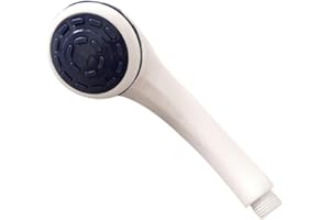 Artibetter Portable Handheld Shower Sprayer Head with Pressurized Self-Cleaning Silicone Nozzles Plastic
