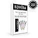 Kovira Glass Nail Files with Case (Pack of 5) - Long Lasting Double Sided Glass File - Manicure/Pedicure Set for Natural Nails and False Nails - Professional Crystal File