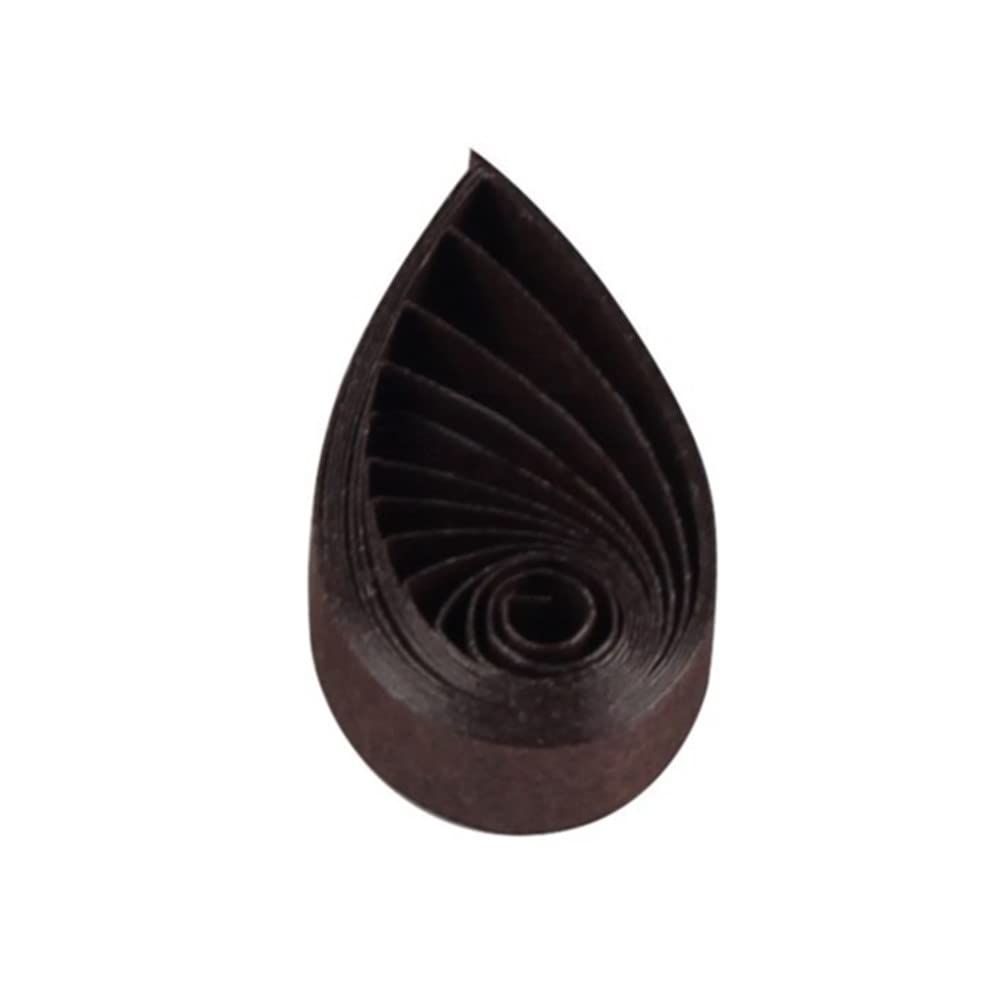 Quilling Strips 5mm Paper Quilling Kit Solid Color Star Origami Paper DIY Handmade Solid Color Quilling Paper Filigee Strips (Dark Coffee, Espresso)