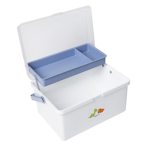 Safetots Dinosaur Baby Box Organiser White Blue
