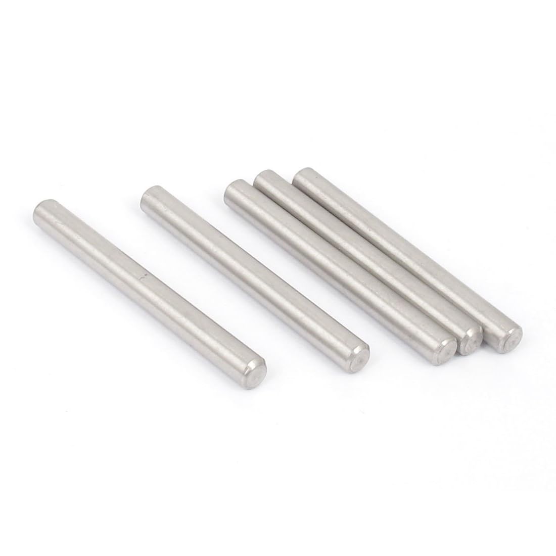 Unifizz 5Pcs 5 x 50mm Dowel Pin 304 Stainless Steel Shelf Pegs Support Shelves Silver Tone