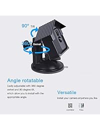HOLACA Carcasa protectora resistente a la intemperie + soporte de ventosa para sistema de seguridad de cámara Blink XT, soporte compatible para azulejos y cristal, resistente y estable