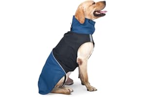 Dog Warm Coats - Windproof Dog Winter Outdoor Jackets Cold Weather Coats For Dog Waterproof Dog Raincoats With Hole For Dog L