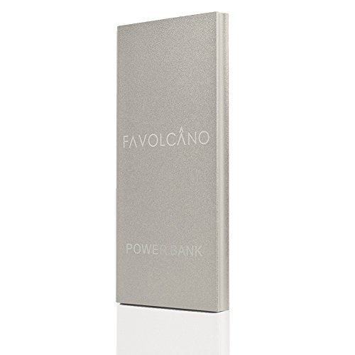 FAVOLCANO 20000mAh High Capacity Ultra-thin Dual USB Port External Battery Charger Power Bank for iPhone 6 Plus 5 5S 4 4S Samsung Galaxy S5 S4 S3 HTC One M7 M8 Nexus 4 LG G3 Xiaomi (White)