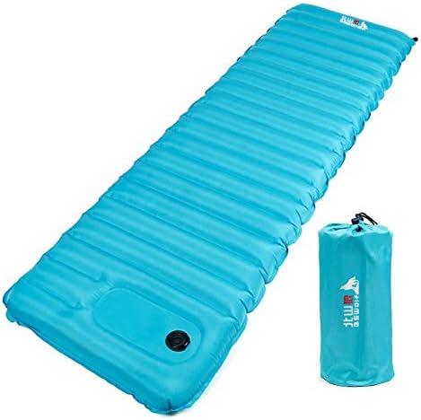 AUTOPkio Inflating Sleeping Pad, Ultra Large Inflatable Pads Mat Single Moisture Pad for Camping, Hiking, Backpacking, Traveling, Office, Home, 195 x 70 x 9cm/76.77*27.56*3.54inch