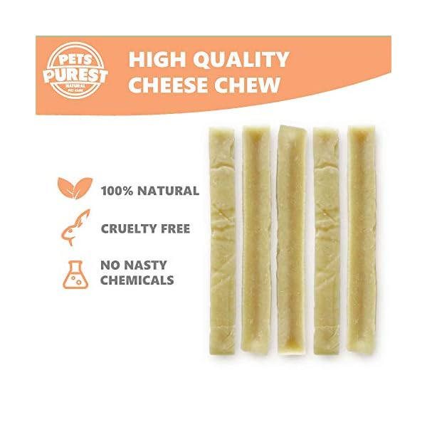 Pets-Purest-Himalayan-Yak-Chew-For-Dogs-5-pack-100-Natural-Yak-Milk-Dental-Chew-For-Puppies-Dogs-Senior-Delicious-Long-Lasting-Cheese-Treat-Cleans-Teeth-Source-of-Protein-Calcium Pets Purest Himalayan Yak Chews with Milk for Dog, Puppy & Senior - 100% Natural Cheese Bone Food Treats - Long Lasting…