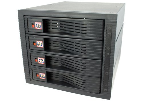 Kingwin Multi-Bay Internal Rack with 4 Drives for 3 Bay Space SATA Mobile Rack, KF-4001-BK