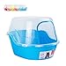 Petphabet Jumbo Hooded Cat Litter Box, Extra Large, Light Blue