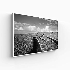 Canvas Wall Art for Living Room, Bedroom Black and White Construction Framed Canvas Prints for Home Decoration Ready to Hang - 16x24 inches
