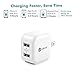[Mini & Smart] iClever BoostCube 12W Dual USB Wall Charger with Foldable Plug for iPhone X/8/7/6s/Plus, iPad Air 2/mini 3, Galaxy S7/S6/S6 Edge, Note 5 and More, White