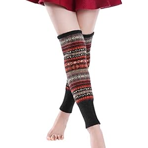 Longsing Beenwarmers Winter Enkel Knie Warmers Gebreide Beenwarmers Gehaakte Boheemse Been Warmer Boot Manchetten Sokken…