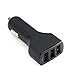 36W 4.8Amp 3-Port USB Rapid Car Charger with Smart Detect for Amazon Kindle, DX, Fire, Fire HD 6, HD 7 8 10 - Fire HD 8.9, HD8, HD10, Kids Edition - Kindle Fire HDX, HDX 7, HDX 8.9