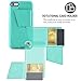 ZVEdeng Wallet Case with Card Holder for iPhone 6 Plus 5.5 inch, PU Leather Wallet Case with Credit Card Slot Shockproof Cover For iPhone 6 Plus / 6s Plus - Mint Green