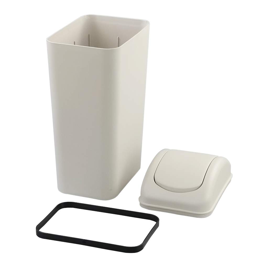 Tstorage 3.5 Gallon Trash Can with Swing Lid, Slim Swing Lid Trash Bins