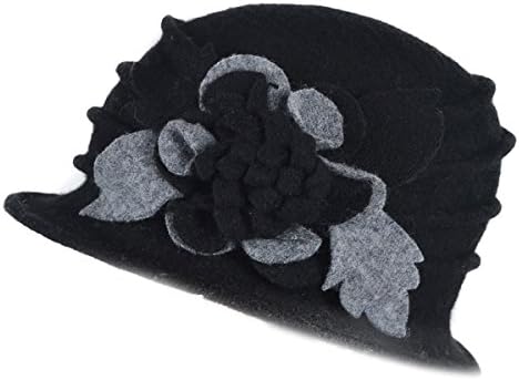 Wimdream Women’s 100% Wool Cloche Hat For Winter C020