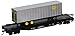 Bachmann Industries 52' with 35' Piggyback Trailer New York Central Flat Car, 6