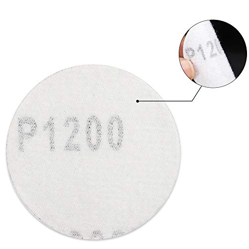 Coceca, 140PCS 2 inch Sanding Discs Pad Kit for Drill Grinder Rotary Tools with 1/4" Backer Plate Shank and Soft Foam Buffering Pad,Sandpapers Includes 60-3000 Grit (140 pcs) - Thumbnail 2